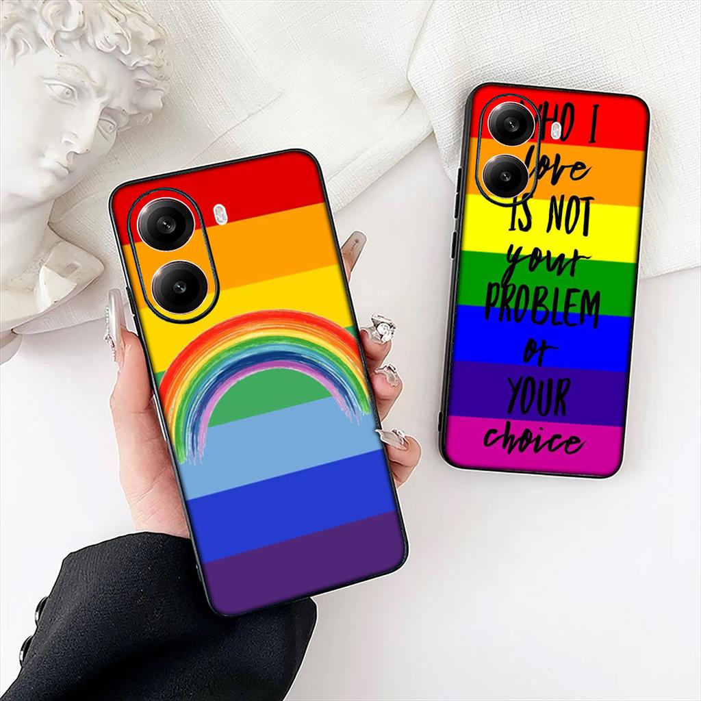 Love Is Love LGBT Rainbow Heart LGBTQ Case for Motorola Moto Edge 50 30 Fusion 40 NEO Ultra Pro G22 G23 G20 G35 G84 G13 G53