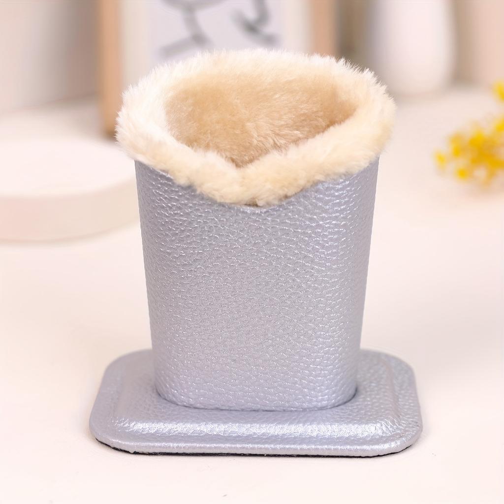 Pack of 1 Plush Lined Glasses Holder Stand Protective Glasses Case for Desks or Nightstands
