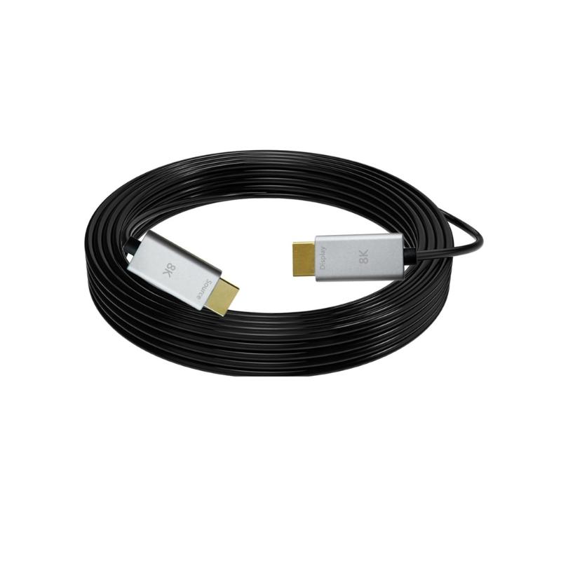 8K HDTV Cable Fiber Optically HDTV Cable 2.1 Support 8K@60Hz Dynamic 48Gbps Fast Speed Long Cable for Laptop PC