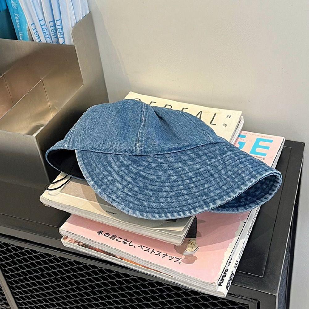 Sunscreen Visors Cap Cloth Snapback Hat Retro Denim Baseball Cap  Women