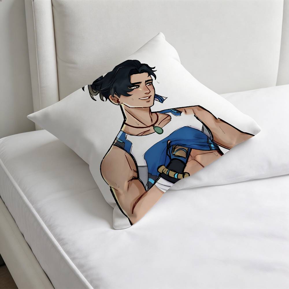 OOverwatch Wuyang Mizuki Square Pillow Cover Decorative Throw Pillow Case for Sofa Couch Bed Home Car Living Room Decoration