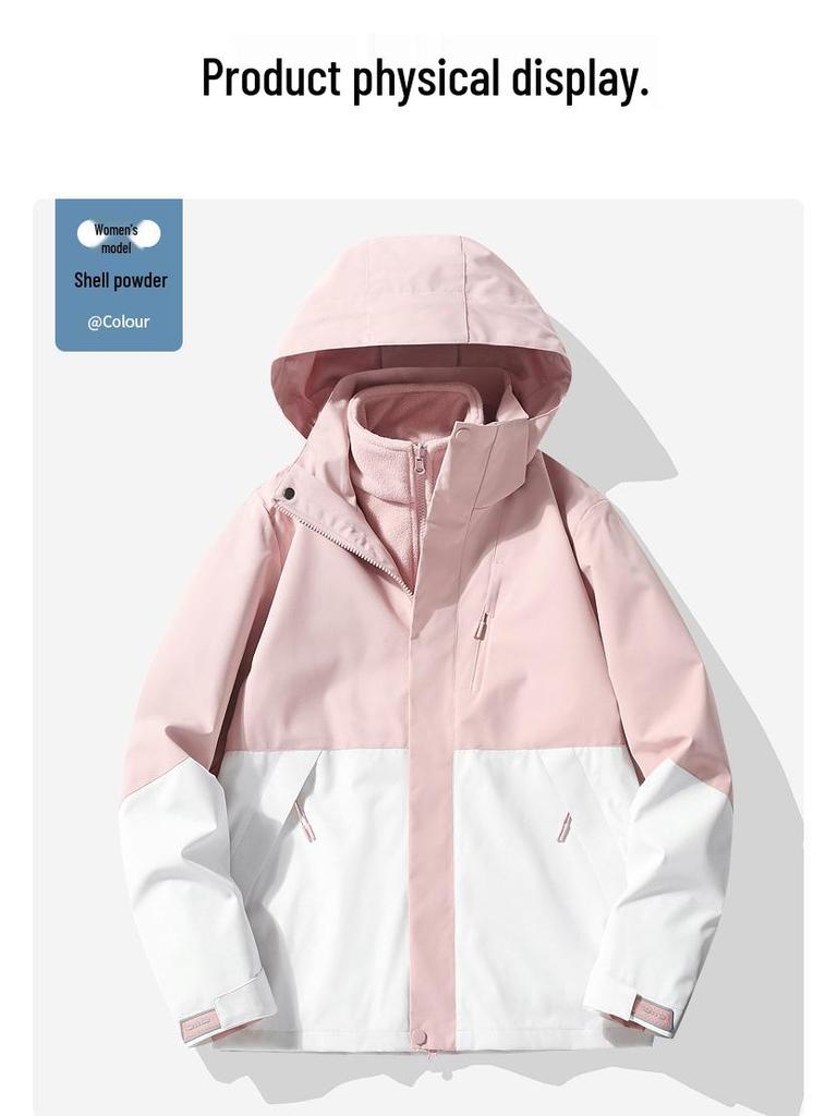 Женская куртка 3-в-1 Camel, ветрозащитная, водонепроницаемая, для альпинизма, на раннюю весну