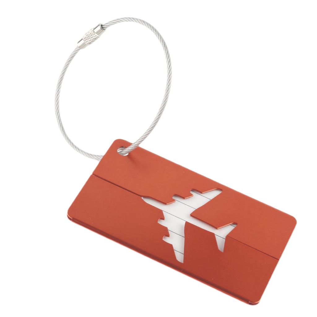 Suitcase Tags Luggage Tag Baggage Backpack Tags with Metal Loop Name ID Address Card Baggage Identifier Travel Accessory