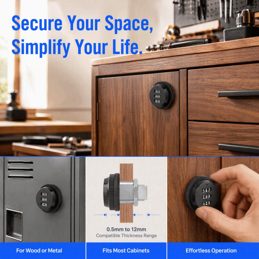 Anti Theft Combination Cam Lock Zinc Alloy Digital Lock Convenient Password Safe Lock Cabinet