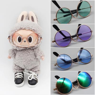 Для очков Labubu 7-8 см милые пластиковые очки для 17 см Labubu Macaron и BJD куклы игрушечные очки аксессуары