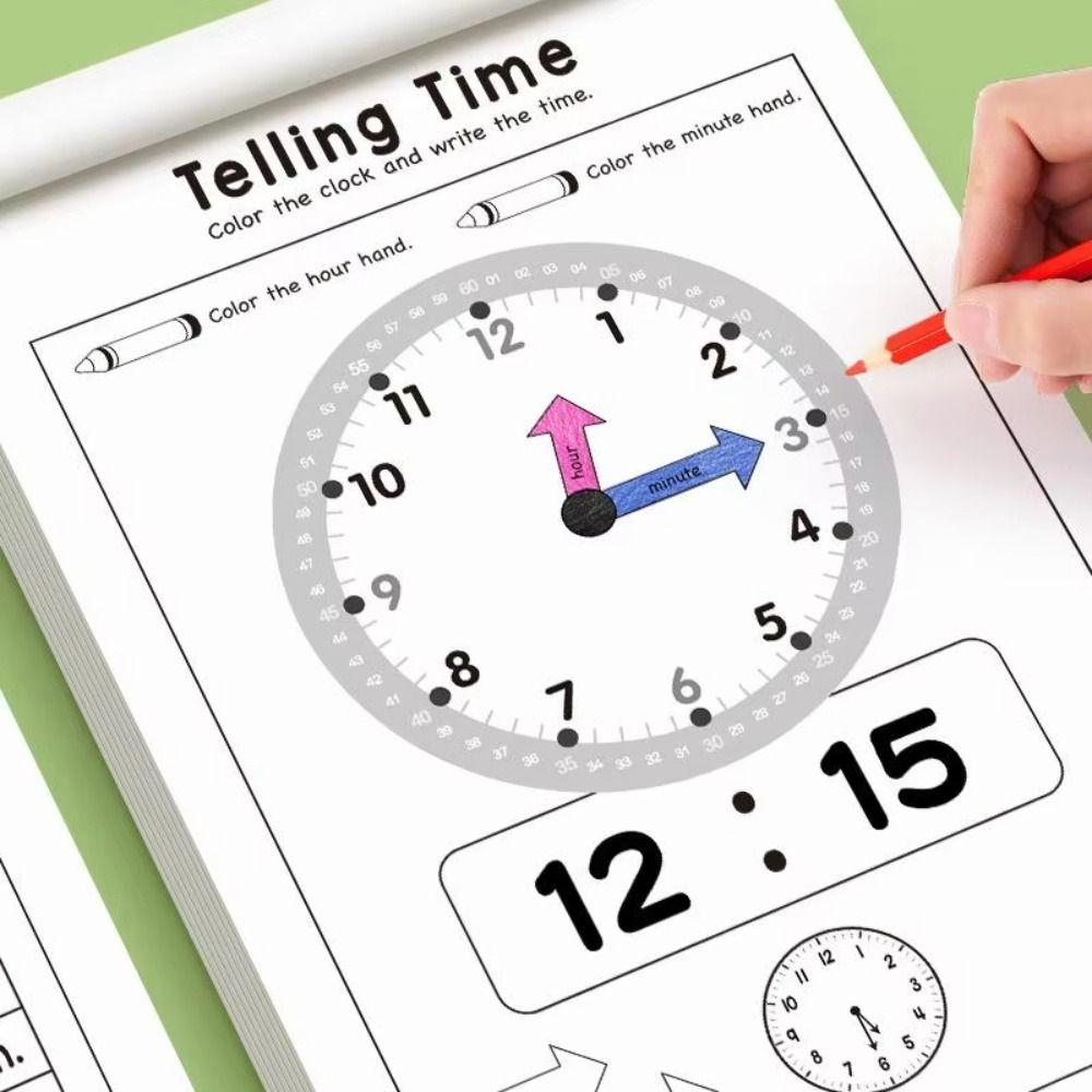 Stick Figures Exercise Time Cognition Book Painting Stationery Interactive Game Book Tracing DIY Drawing Learning Book Boys Girl