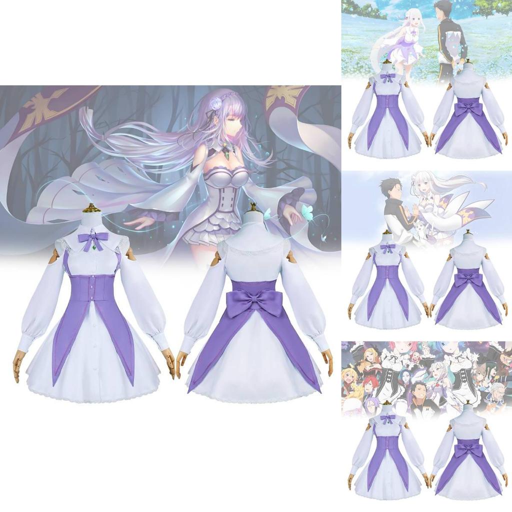 Очаровательный косплей Эмилии из Re Zero: Жизнь с нуля в другом мире для фанатов