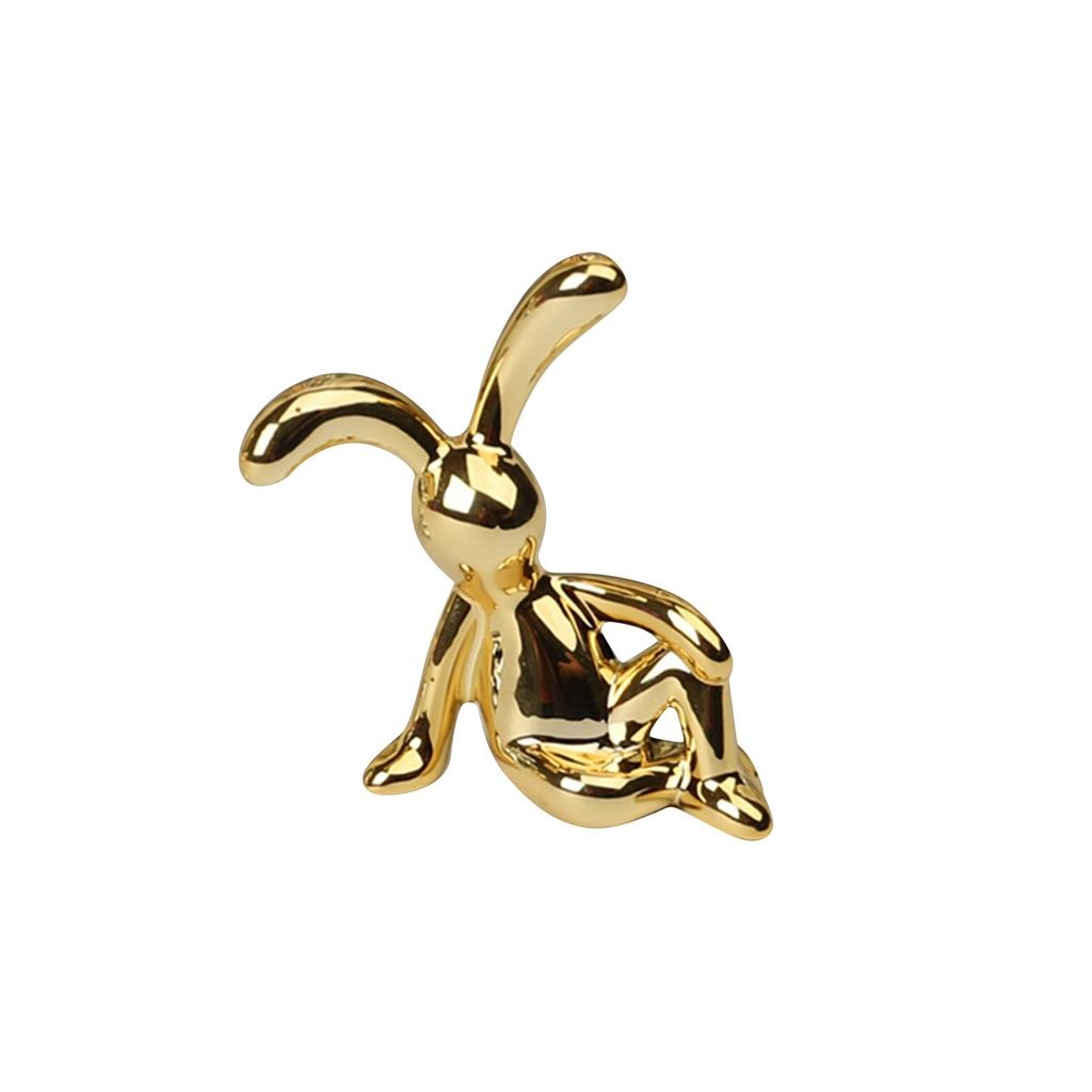 Мультяшная креативная сидячая поза с длинными ушами