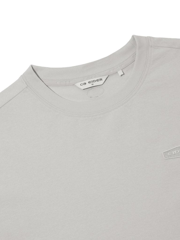 EIDER Ecru Men'S Latent Crimp Long Sleeve Round Neck T-Shirt_Grayish Beige