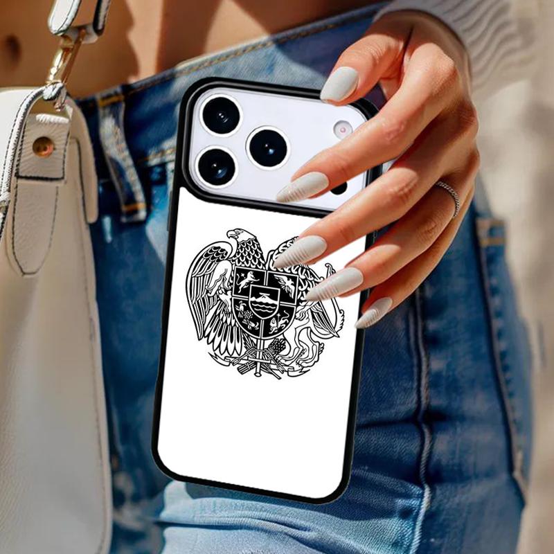 Armenia Albania Russia flag Emblem Phone Case For iPhone 17 Air 14 15 13 12 Max Cover For Apple 16 16e 11 Pro Max Plus Coque