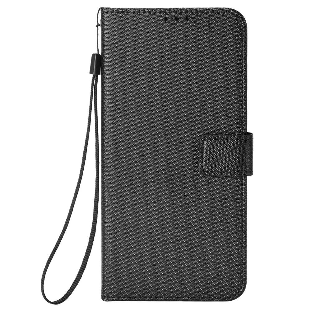 For Google Pixel 9a Case PU Leather Diamond Texture Wallet Phone Cover