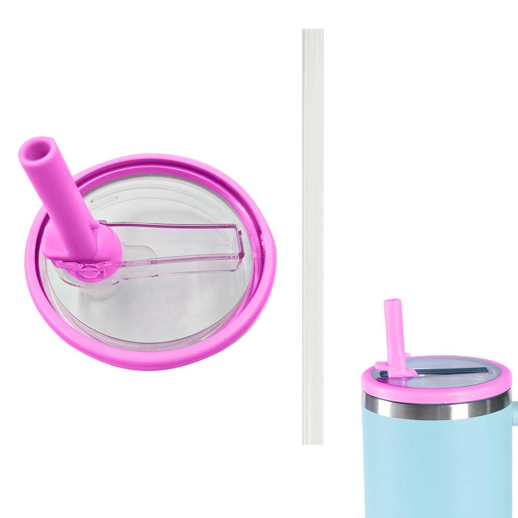 1 шт. 40 унций стакан откидная крышка соломинка сменная подходит для Quencher, крышки стакана с защитой от проливания, многоразовый чехол для стакана