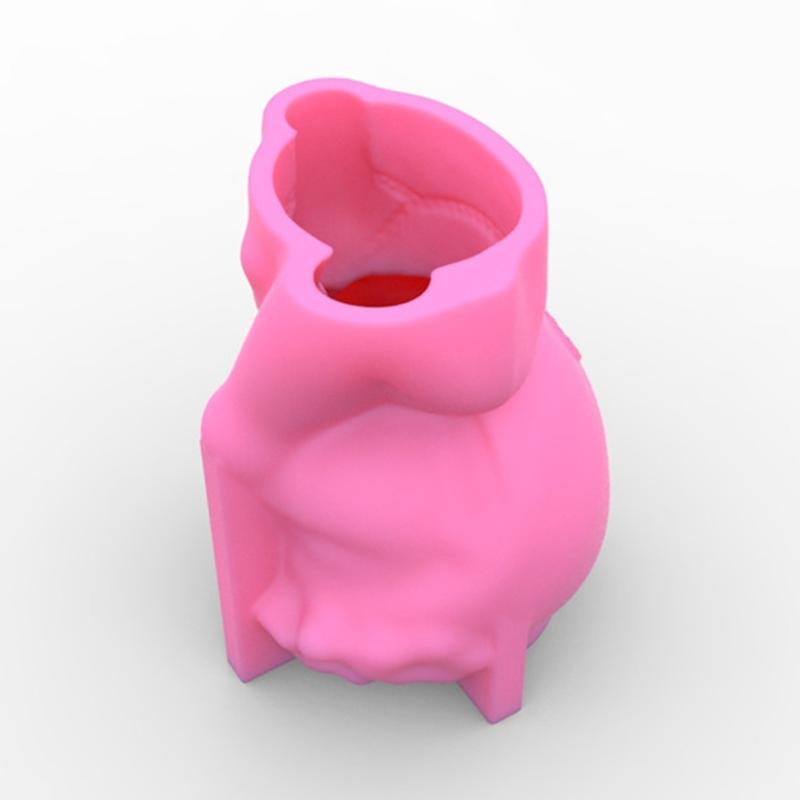 Геометрический 3D Венок Девочка Гипсовые Силиконовые Формы Контейнер-Коробка Форма для Изготовления Горшка для Суккулентов Цветочного Горшка Подставки для Ручек
