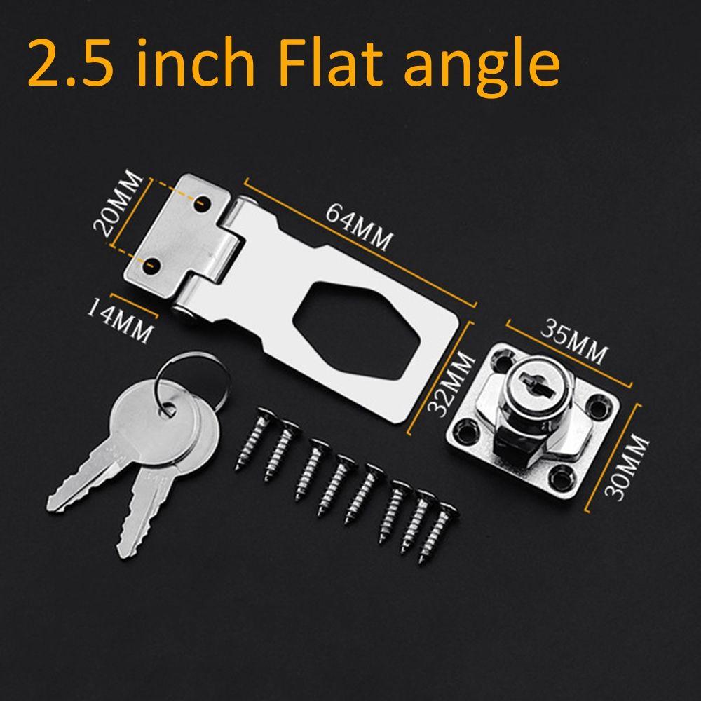 Silver Hardware Home Improvement With Keys Shed Hasp Garage Lock Locking Staple Cupboard