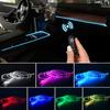Светодиодная подсветка салона автомобиля RGB-лампочки для атмосферных светильников Декоративная лампа с приложением Беспроводной пульт дистанционного управления 3 м/5 м