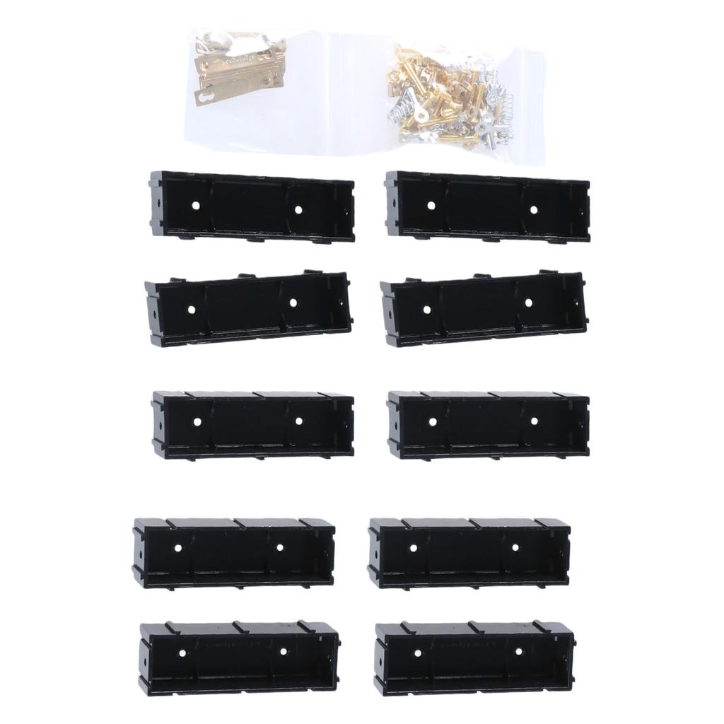 DIY 21700 Splicable Battery Holder Kit With Copper Strips 10Pack Modular Snap Together Slots for Electronics