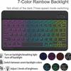 Backlit Led Keyboard 10 inch Wireless Rechargeable Keypads for iPad Tablet Phone PC Magnet Bluetooth Keyboard with Mouse