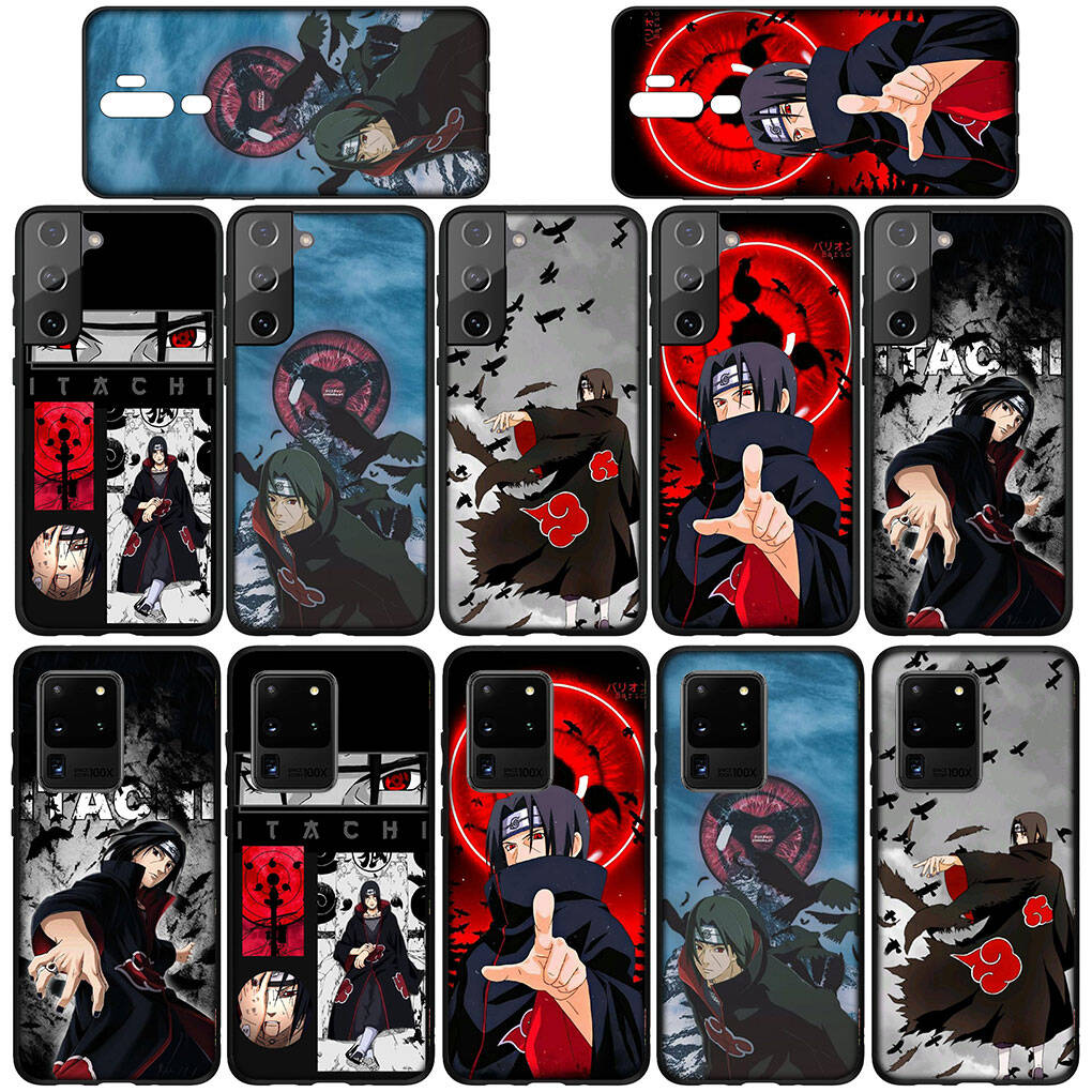 Чехол для iPhone 17 15 16 Plus Xiaomi Poco X7 X6 F8 F7 M8 C85 C75 C71 Redmi Note 14 12 11 13 Pro Max 14C 13C 15C Мультяшный Итачи Учиха Наруто Акацуки