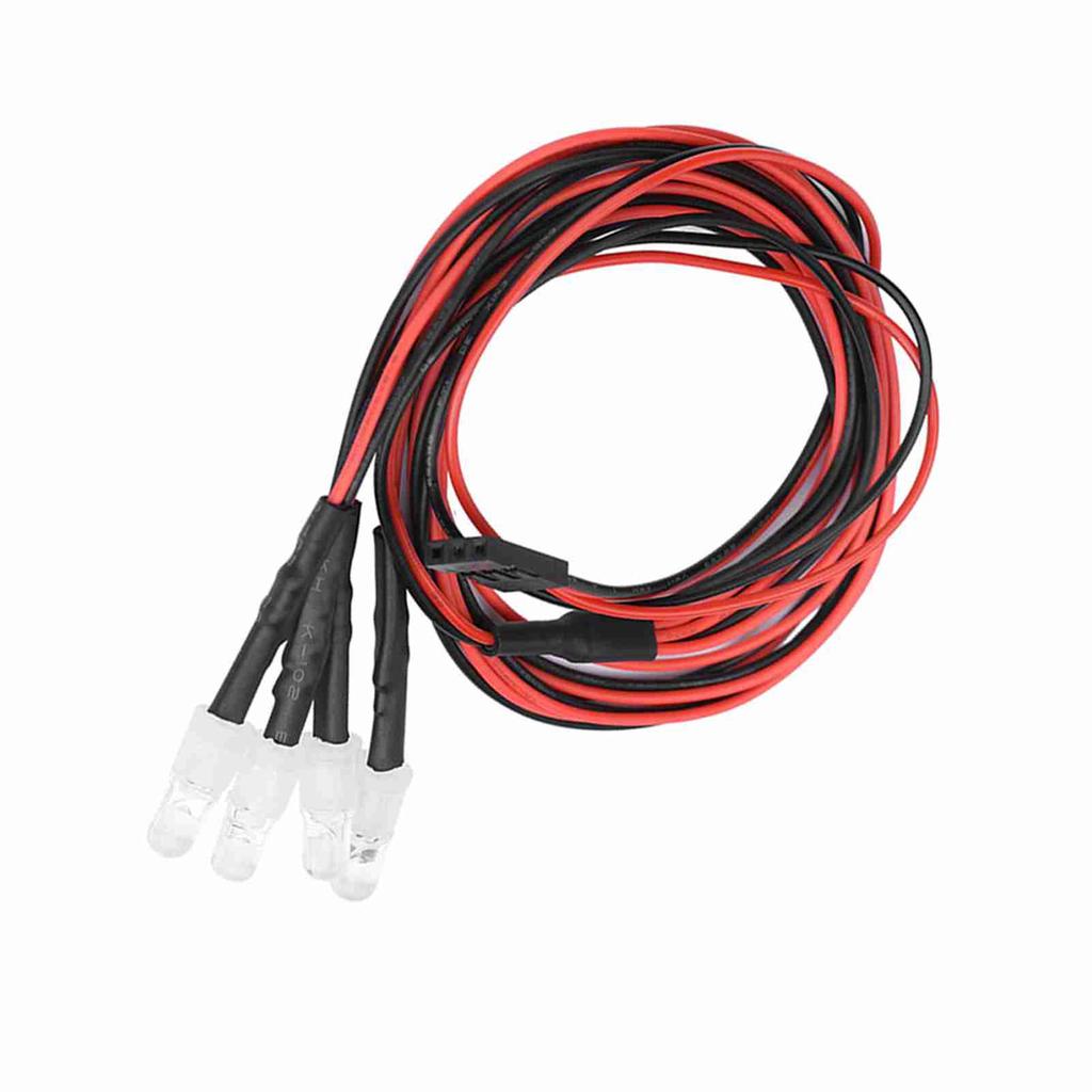 4 шт 5 мм фары RC аксессуар светодиодные фонари для модели Drift Car транспортного средства (2# Белый свет)