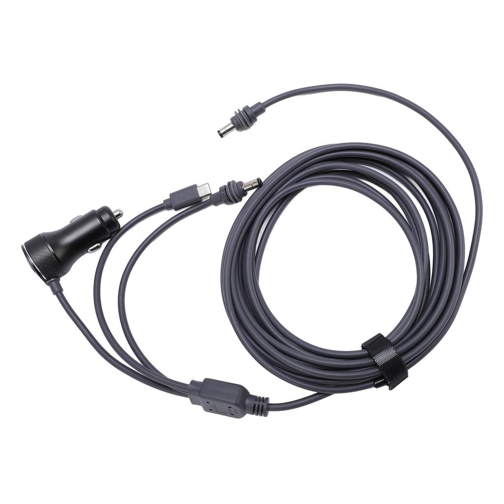 Кабель питания с 2 портами PD30W и QC3.0 18W, Быстрая автомобильная зарядка. Совместим с автомобилями 12-24 В. Изготовлен из провода 18AWG для