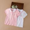 Kids T-shirt 2023 Polo Shirt Short Sleeved Baby Girl Summer Cute Cotton Top for Children