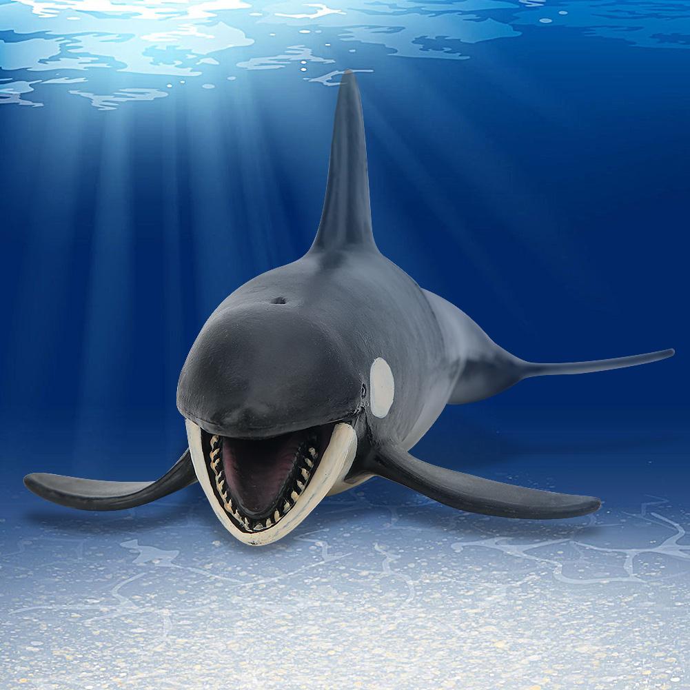 Модель животного в форме косатки, имитация, морская жизнь, детские статические твердые игрушки