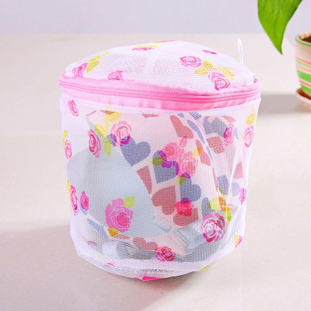 Folding Bra Laundry Bag Anti-deformation Bra Machine Wash Bag Creative Bra Mesh Bag  Home