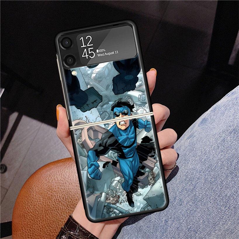Крутой чехол I-Invincible для Samsung Z Flip 7 6 5 4 3 Galaxy ZFlip7 ZFlip6 ZFlip5 ZFlip4 ZFlip3 5G с принтом