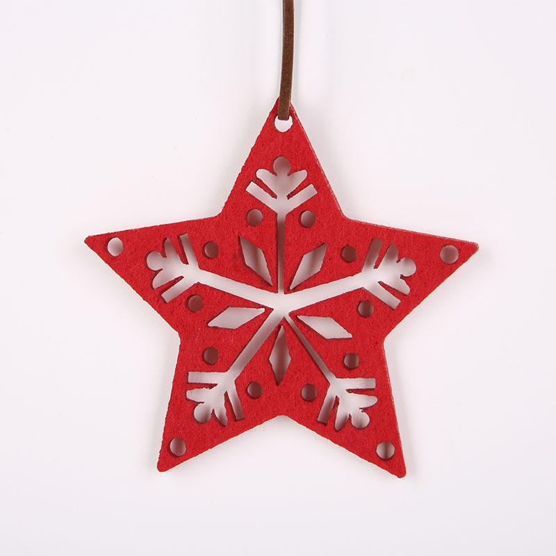 Новый милый мультяшный рождественский войлочный кулон с изображением оленя, рождественской елки, декоративный кулон для вечеринки Navidad, праздничные принадлежности