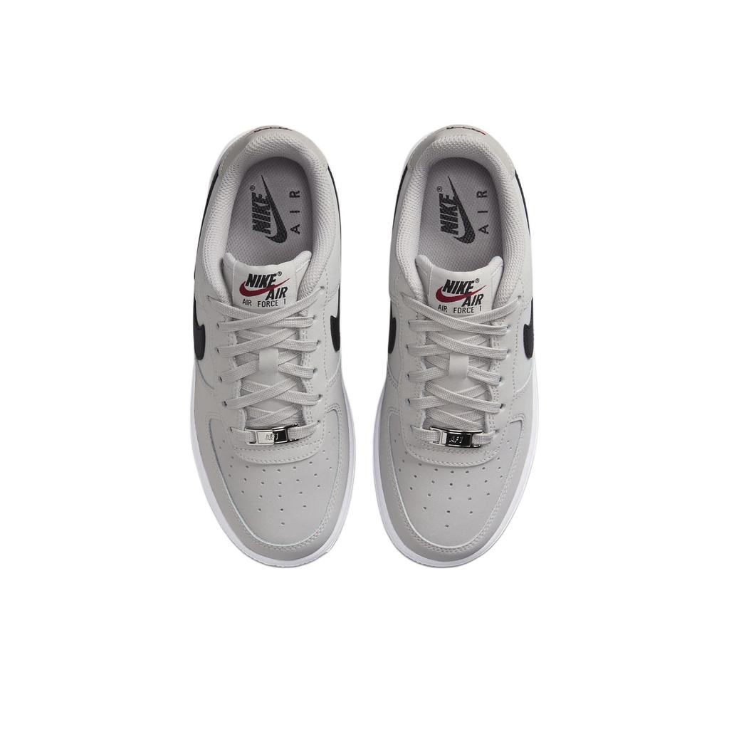 Nike Кроссовки Air Force 1 LV8 GS Light Iron Ore черные детские серо-белые FZ1021-001