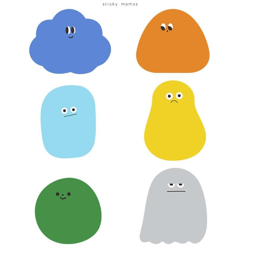 1 шт. Милый блокнот для заметок в виде конфетных бобов с мультяшными рисунками, 30 листов, липкие наклейки для дневника, планировщика