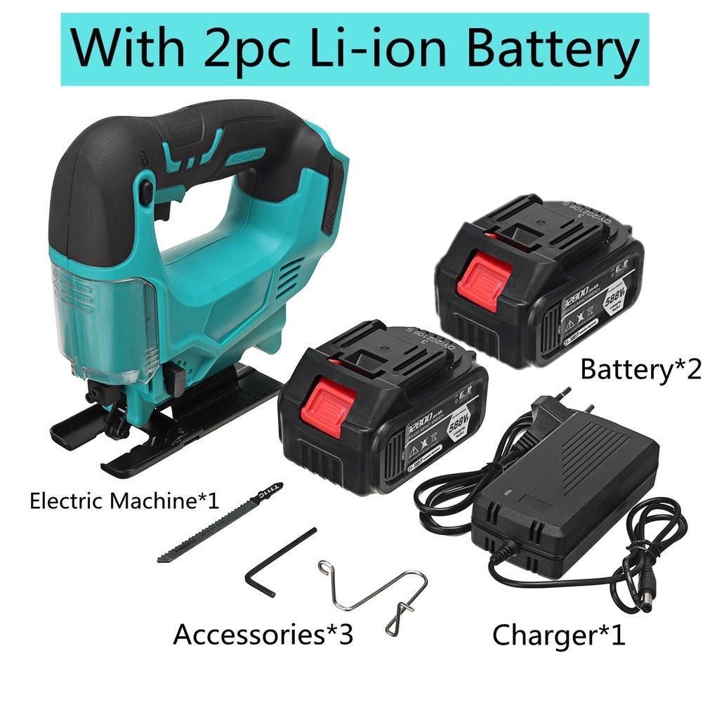 120 мм, 588 В, 3500 об./мин., беспроводной лобзик, электрический лобзик, портативный многофункциональный деревообрабатывающий электроинструмент для батареи Makita