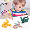 3D Printed Flying Dragon Figurine Movable Joints Colorful Dragon Figure Articulated Winged Dragon Model Fidget Toy Desktop Decoration Ornament