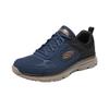 Skechers Спортивные мужские универсальные удобные износостойкие низкие уличные функциональные ботинки сине-оранжевые 8790230-NVOR