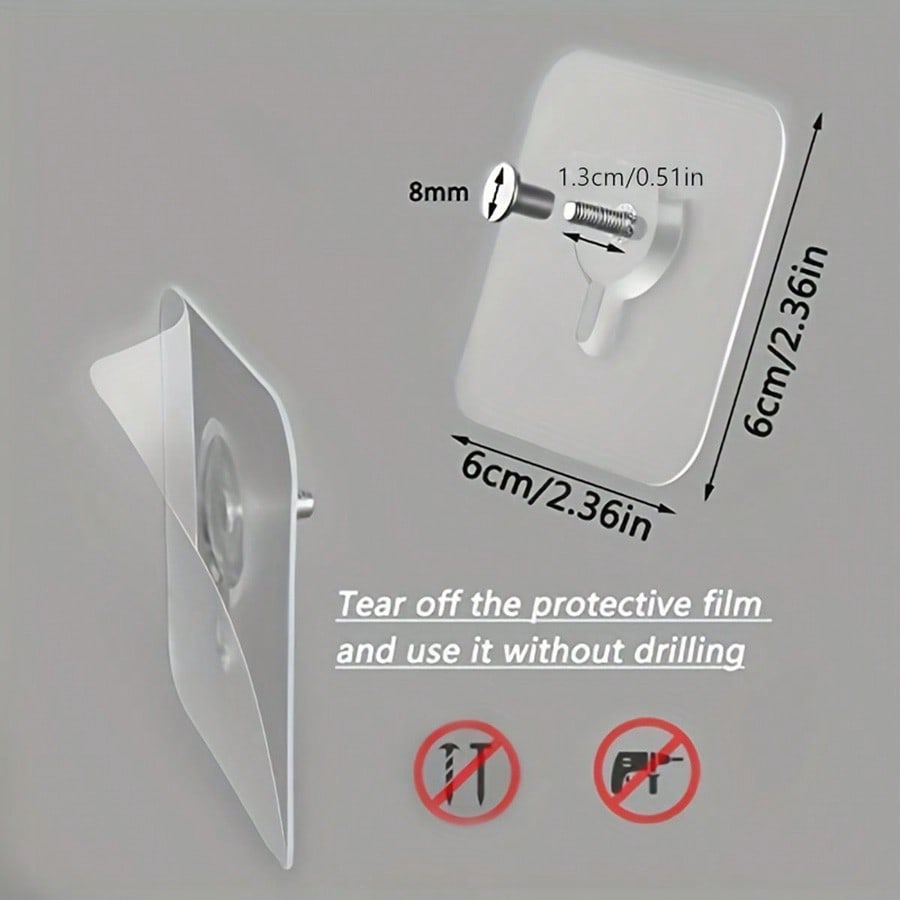 Самоклеящиеся настенные крючки, Настенное крепление без гвоздей, Вешалки для картин в стиле канцелярской кнопки, Для домашнего декора в помещении