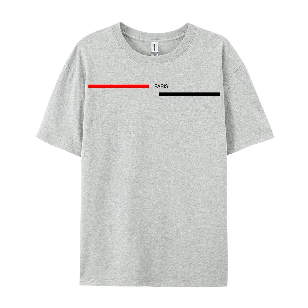 Fashion Print Short Sleeve Men's Women Summer Loose Fit 100 Cotton Printed T-shirt Tops Cotton Loose Oversize