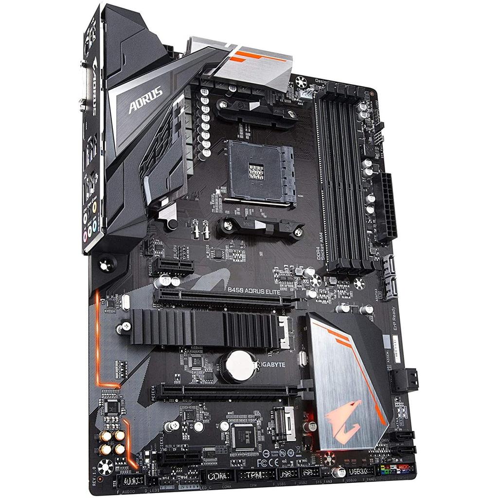 GIGABYTE B450 AORUS ELITE ATX игровая материнская плата AMD B450 MB4624 [с чипсетом]