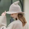 Solid Color Halloween Witch Hat High Quality Costume Hat Fashionable Magical Hat  For Women