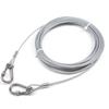 Outdoor Stainless Steel Dog Leash Heavy Duty Dog Tie Out Cable Pet Runner Cable Leads for Yard, Line Tether for Medium Large Dogs