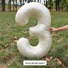 Large Milk White Number Balloons (32/40 Inch) – Ideal for Kids' Birthday Parties and Outdoor Photo Props