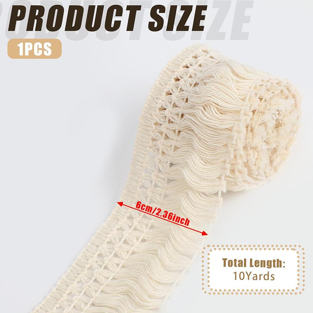 Boho Long Fringe Trim 2.36"Wide Tassel Fringe Trim for Clothes Lamp Shade