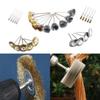 15Pcs/set Mini Grinding Accessories Wire Wheel Brushes T-shaped Brush Grinder Rotary Polishing Tools