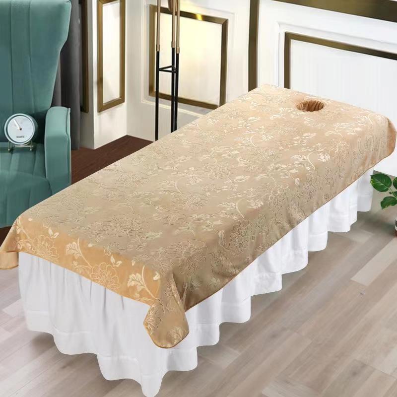 Мягкое Фланелевое Бархатное Покрывало для Косметологической Кушетки Косметологическая Простыня Чехол на Стол для Массажа и СПА Салонная Простыня С Отверстием / Без Отверстия