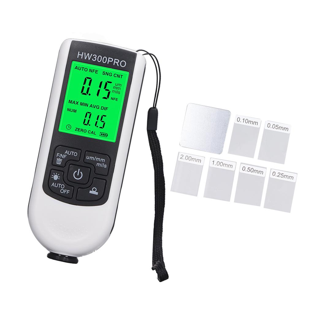 Coating Thickness Gauge High Accuracy Paint Depth Gauge Meter Antislip Thickness Meter Gauge White