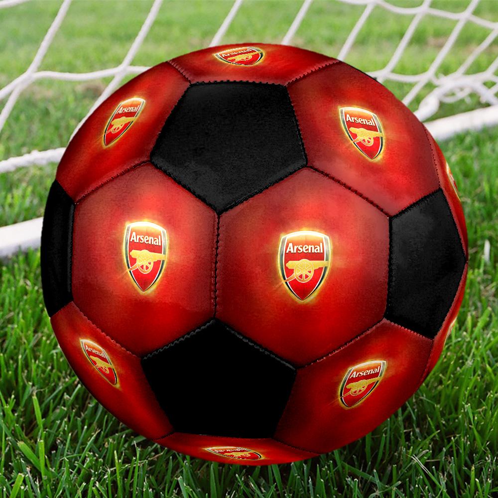 Arsenal Football Club Soccer Ball Colorful All Ages Machine Stitched PVC Competition Ready Durable High-Bounce.SIZE5