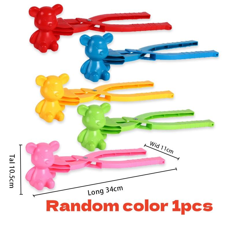 Outdoors Snowball Clip Multi Shape Cartoon Snow Grasping Clamps Tool Grabber Throw Snow Ball Sports Toys Kids Winter Gift