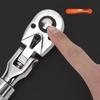 1/2 72-Tooth Carbon Steel Retractable Ratchet Wrench Automatic Quick Release Spanner Multifunctional Hand Tool