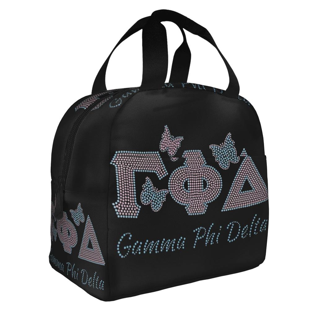 Gamma Phi Delta Insulated Lunch Bags for Women African American Sorority Resuable Cooler Thermal Bento Box School