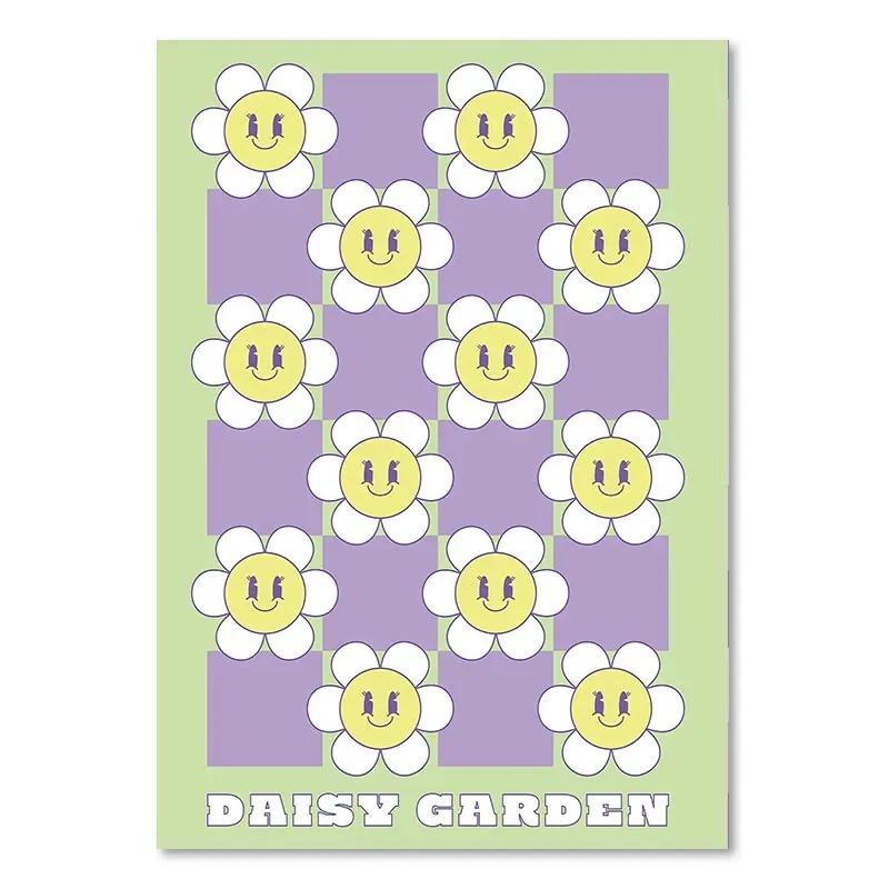 1 шт. настенная живопись на холсте цветная гостиная домашний декор клубника любовь интерьер картины бабочка подсолнух спальня для девочек без рамки