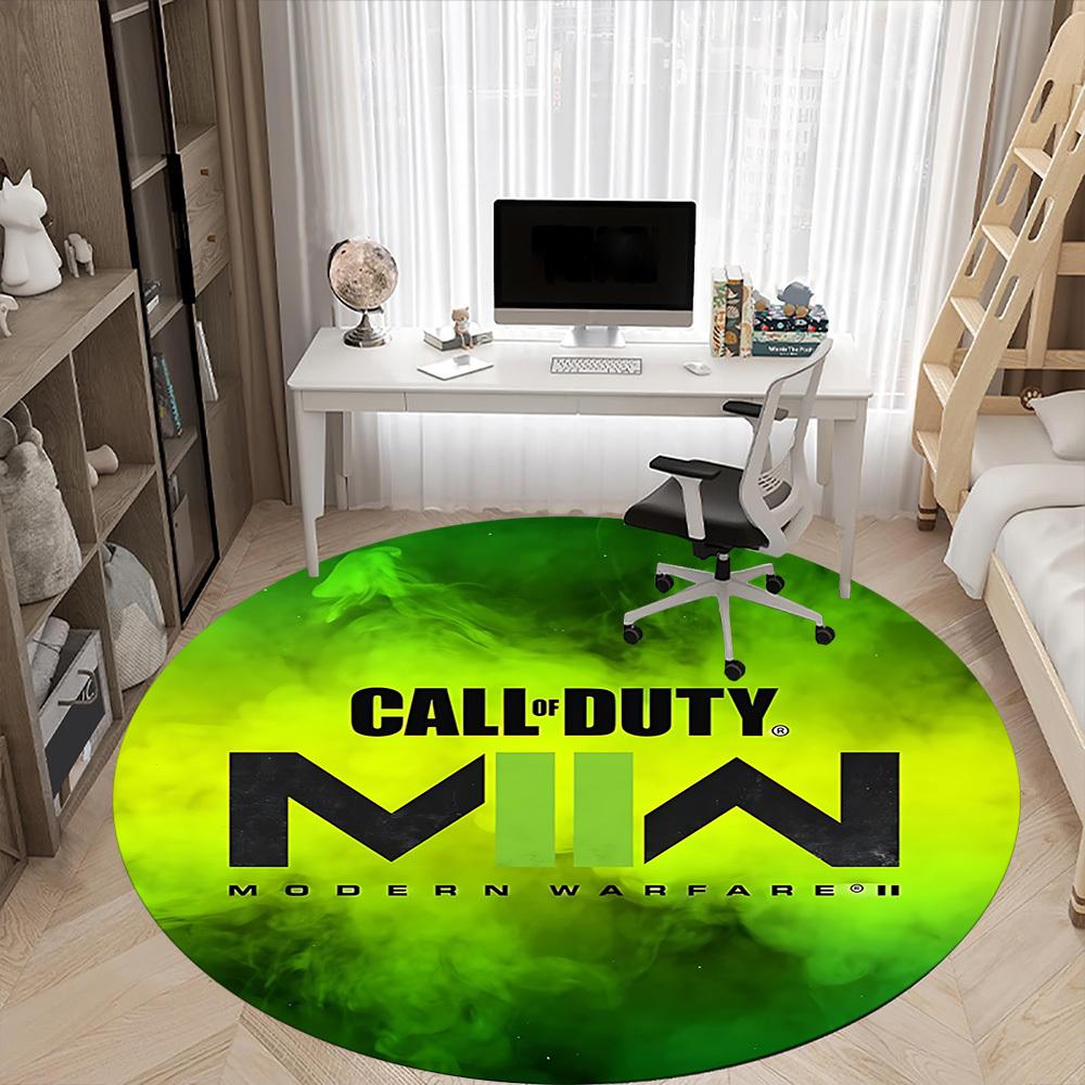 1 шт. Круглый коврик для офиса Call of Duty, нескользящий, мягкий и прочный офисный коврик для декора интерьера, идеально подходит для офиса, красивое украшение